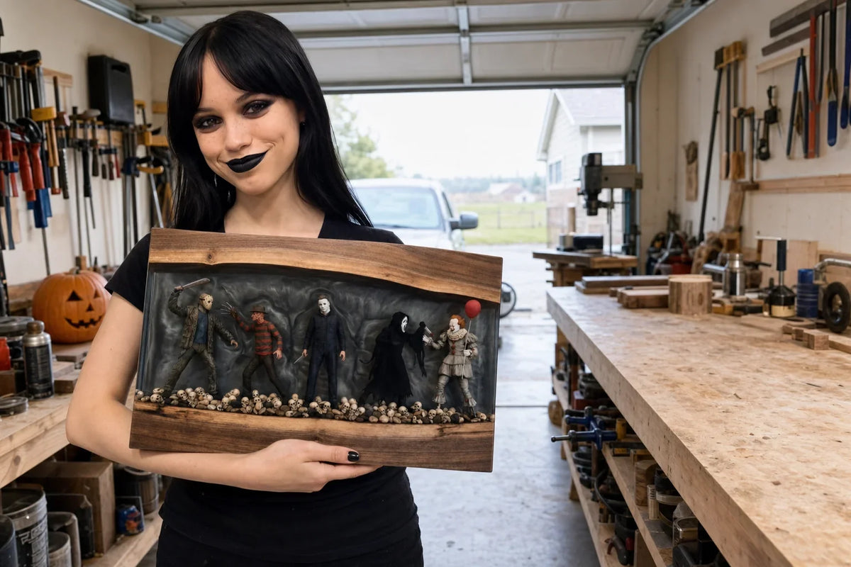 Inside the HorrorBoard workshop — where each board is painted and poured